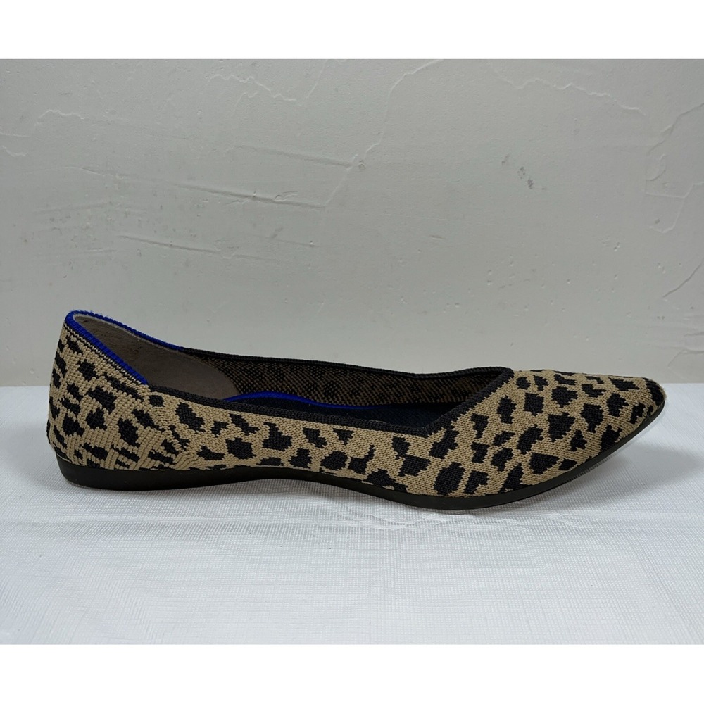 Rothys Women's The Point Leopard Print Retired Ballet Flats Comfort Shoes Sz 5.5 - Picture 7 of 15